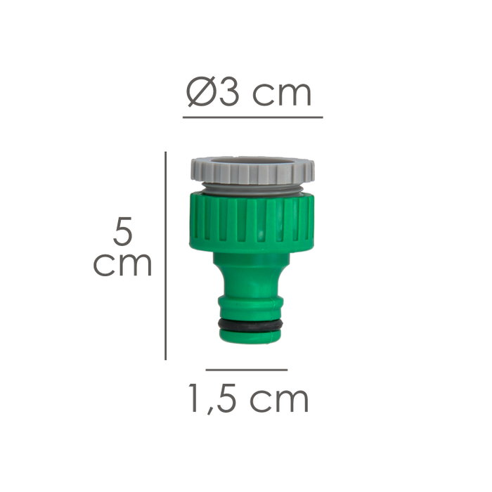 SATURNIA Raccord tuyau plastique 3/4 - 1/2'' femelle SATURNIA Raccord tuyau plastique 3/4 - 1/2'' femelle