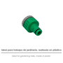 SATURNIA Raccord tuyau plastique 3/4 - 1/2'' femelle