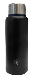 Safta Gourde isotherme en acier inoxydable Real Madrid Premium 500 ml, noir