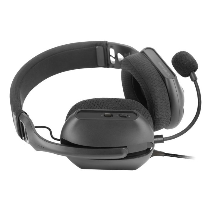 Mars Gaming MH-PRO ARGB Casque Gaming Noir Léger 190g avec Micro et Éclairage