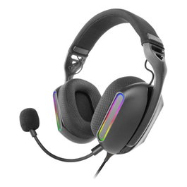Mars Gaming MH-PRO ARGB Casque Gaming Noir Léger 190g avec Micro et Éclairage