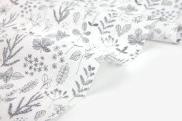 Dailylike Toile ramie nature leaf 1,45m x 3m