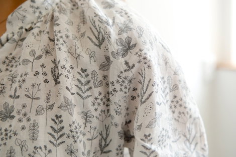 Dailylike Toile ramie nature leaf 1,45m x 3m