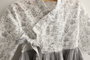 Dailylike Toile ramie nature leaf 1,45m x 3m