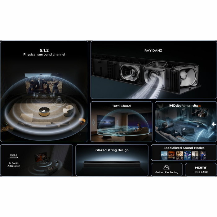 Barre audio TCL Q75HE 30 W 620 W Barre audio TCL Q75HE 30 W 620 W