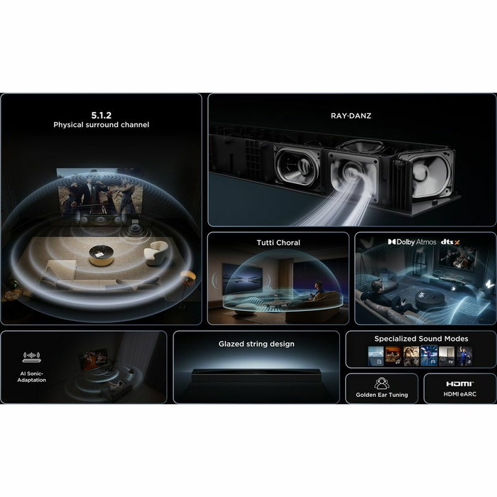 Barre audio TCL Q75HE 30 W 620 W Barre audio TCL Q75HE 30 W 620 W