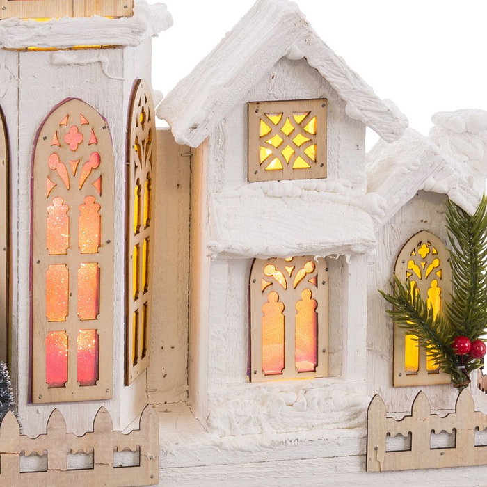 BigBuy Home Décoration lumineuse Église Naturel BigBuy Home Décoration lumineuse Église Naturel