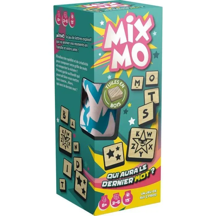 Asmodee - Jeu de Société Mixmo - Version Française - 2 à 6 Joueurs - À partir de 8 ans - Construisez Votre Grille de Mots Asmodee - Jeu de Société Mixmo - Version Française - 2 à 6 Joueurs - À partir de 8 ans - Construisez Votre Grille de Mots