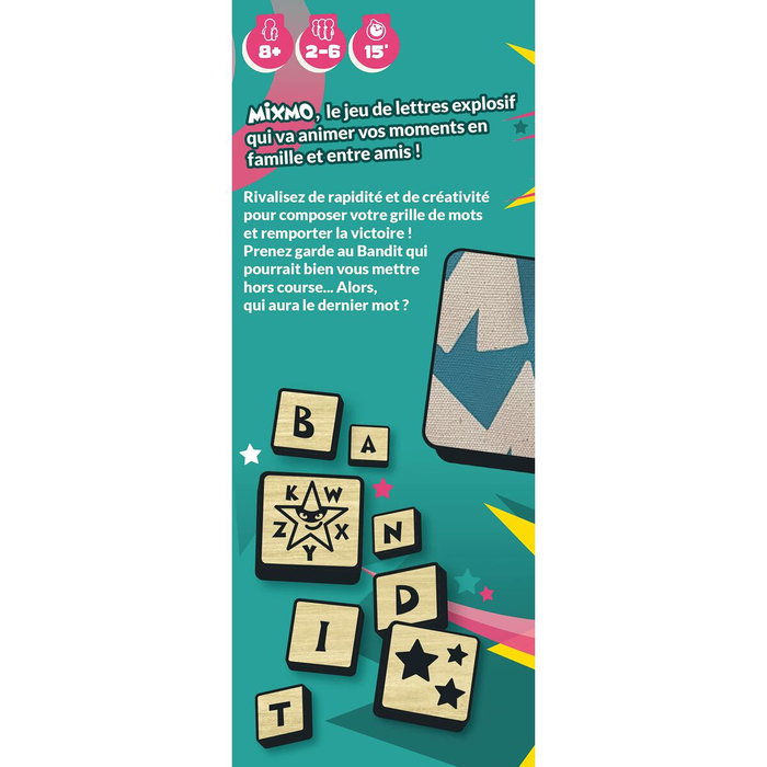 Asmodee Mixmo - Jeu de société de construction de mots Asmodee Mixmo - Jeu de société de construction de mots