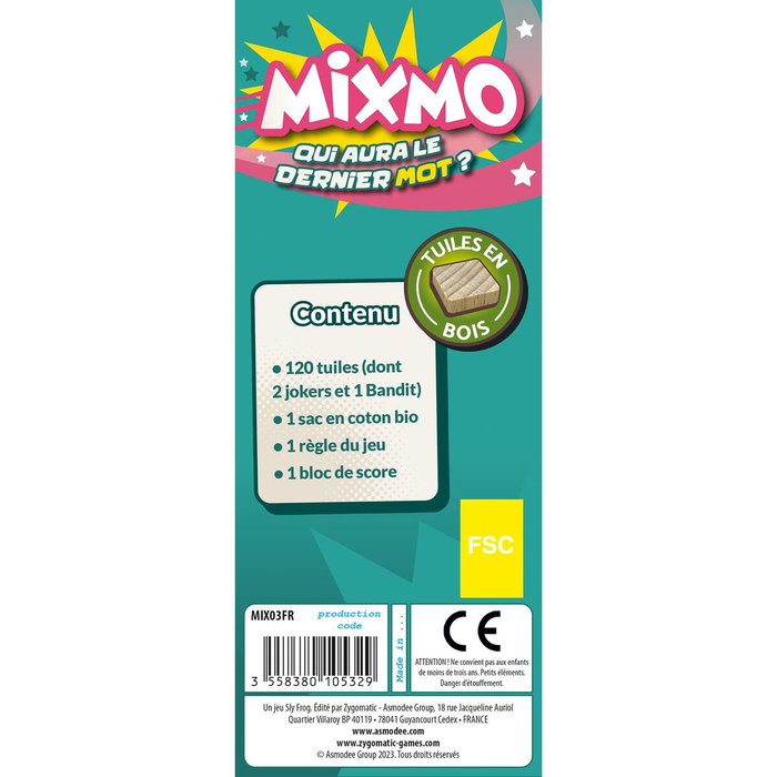 Asmodee Mixmo - Jeu de société de construction de mots Asmodee Mixmo - Jeu de société de construction de mots