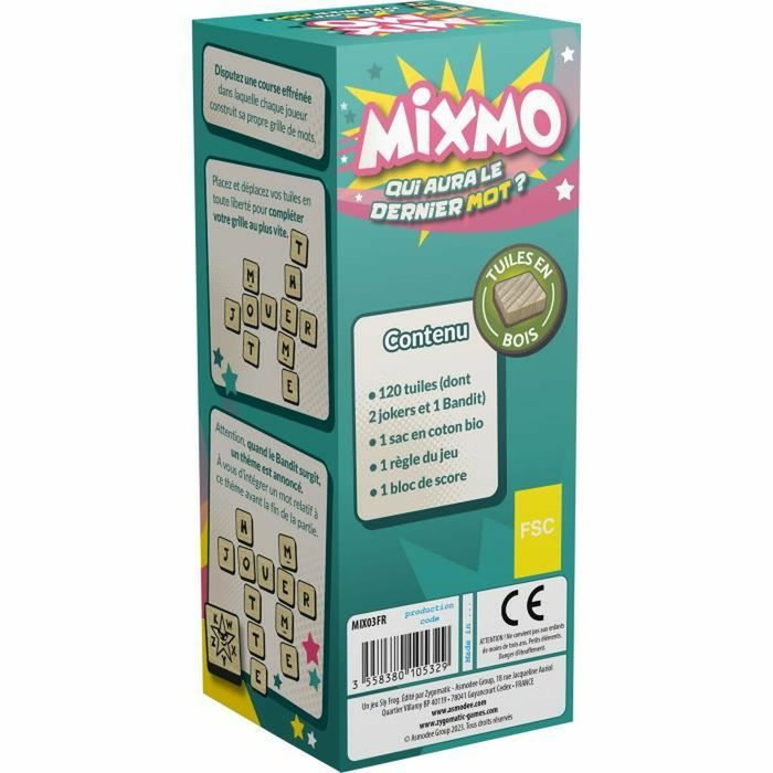 Asmodee Mixmo - Jeu de société de construction de mots Asmodee Mixmo - Jeu de société de construction de mots