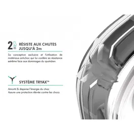 Force Case Coque FC Feel transparente pour iPhone, protection premium compatible MagSafe