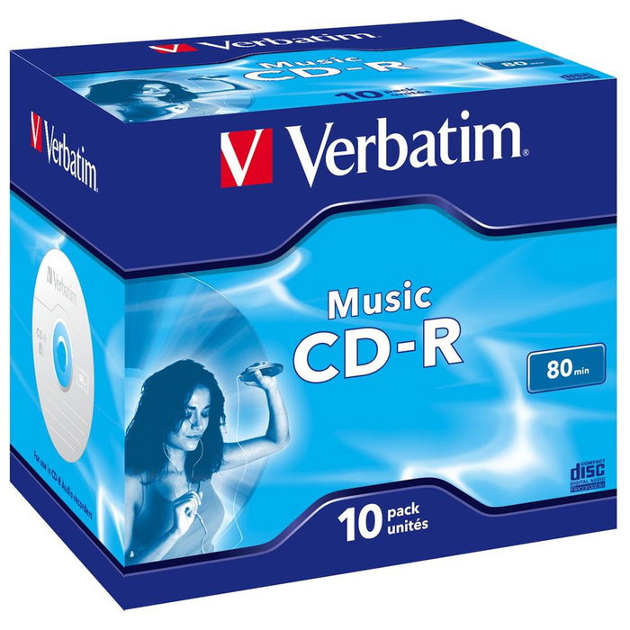 Verbatim CD-R 700MB 16x Tarrine de 10