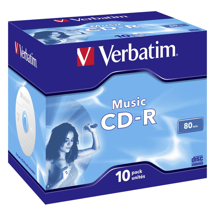 Verbatim CD-R 700MB 16x Boîte de 10 Verbatim CD-R 700MB 16x Boîte de 10