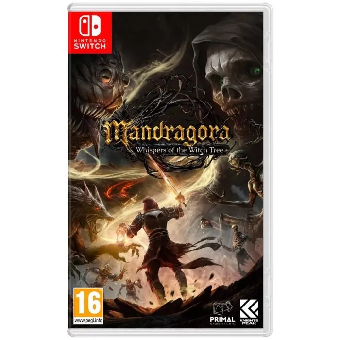 Just For Games Mandragora Whispers of the Witch Tree - Jeu de rôle dark fantasy et d'action sur Nintendo Switch Just For Games Mandragora Whispers of the Witch Tree - Jeu de rôle dark fantasy et d'action sur Nintendo Switch