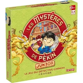 Lansay - Les Mystères de Pékin - Jeu de société familial d'enquête et d'énigmes - Version Junior - 2 à 4 joueurs - À partir de 5 ans