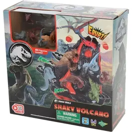 Epoch Games - Jurassic World Shaky Volcano - Jeu de Société avec Volcan en Éruption et Dinosaures à Sauver - EPOCH GAMES