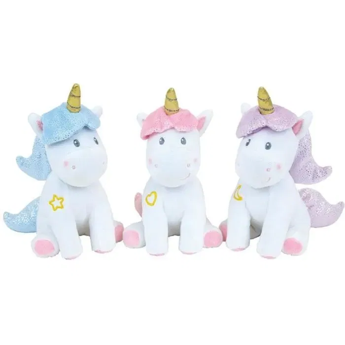 Fun House Lot Vaisselle Licorne pour Enfant avec Peluche - 006319 - 2 Assiettes Creuses et 2 Sets de Couverts