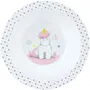 Fun House Lot Vaisselle Licorne pour Enfant avec Peluche - 006319 - 2 Assiettes Creuses et 2 Sets de Couverts