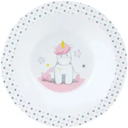 Fun House Lot Vaisselle Licorne pour Enfant avec Peluche - 006319 - 2 Assiettes Creuses et 2 Sets de Couverts