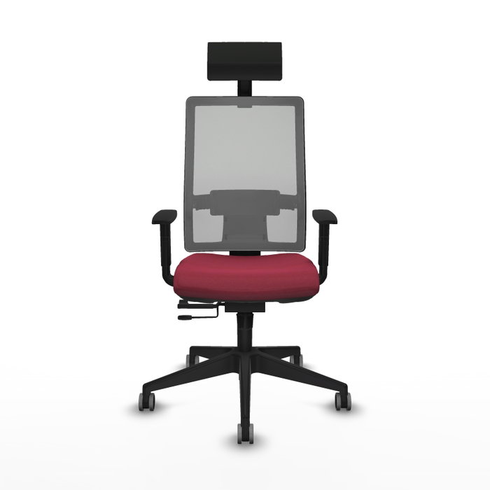 Piqueras y Crespo Chaise de Bureau Horna 1D066G1 Bordeaux/Gris