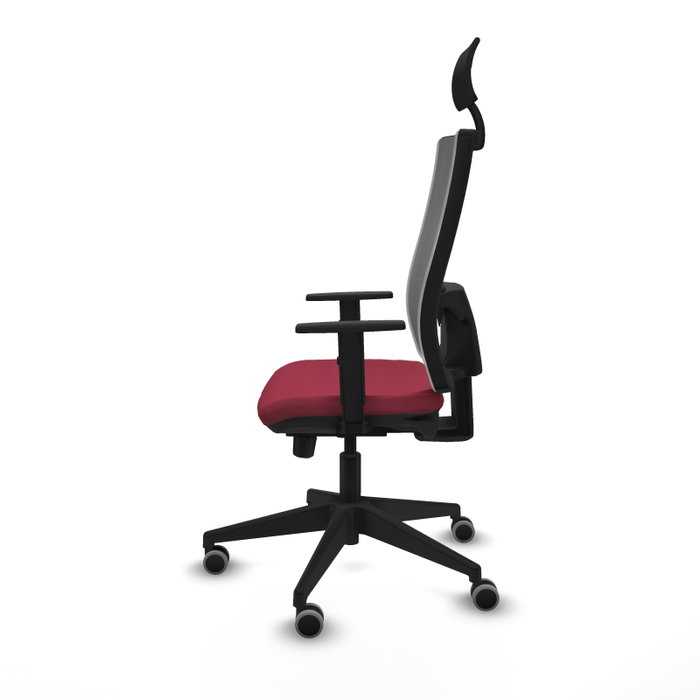 Piqueras y Crespo Chaise de Bureau Horna 1D066G1 Bordeaux/Gris