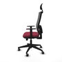 Piqueras y Crespo Chaise de Bureau Horna 1D066G1 Bordeaux/Gris