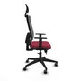 Piqueras y Crespo Chaise de Bureau Horna 1D066G1 Bordeaux/Gris