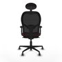 Piqueras y Crespo Chaise de Bureau avec Appui-tête 2D036G1 Bordeaux
