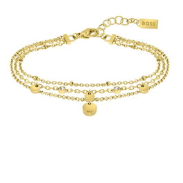Boss Bracelet Doré en Acier Inoxydable 19cm