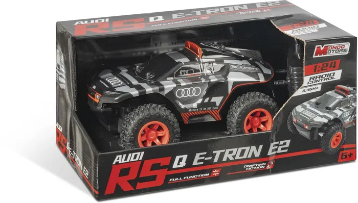 Mondo Motors Voiture Télécommandée Audi Q e-tron 1:24 - Jouet RC Électrique avec Carrosserie Lexan pour Enfants dès 3 ans