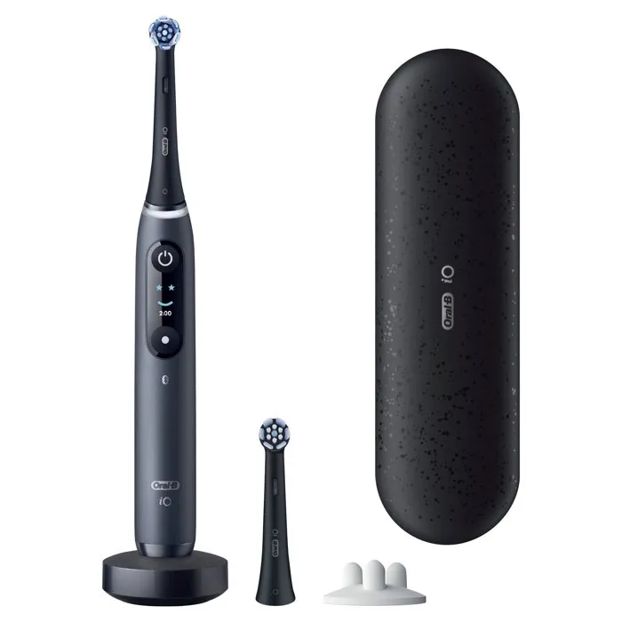 Oral-B iO9 Series Noir Onyx - Brosse à dents électrique rechargeable avec 2 brossettes