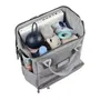 Beaba Sac à Dos à Langer Wellington pour Bébé - Gris, Tapis à Langer Inclus, Grande Ouverture et Capacité de Rangement, Ultra Pratique
