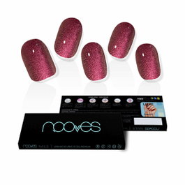 Nooves Feuilles de Gel pour Ongles Ruby Claret Premium Glam Glitter 20 u