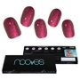 Nooves Feuilles de Gel pour Ongles Ruby Claret Premium Glam Glitter