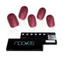 Nooves Feuilles de Gel pour Ongles Ruby Claret Glam Glitter 20 u