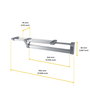 Emuca Porte-vêtements extractible pour armoire, Anodisé mat
