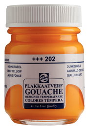 Talens Peinture Tempera Extra Fine Jaune Foncé 50 ml