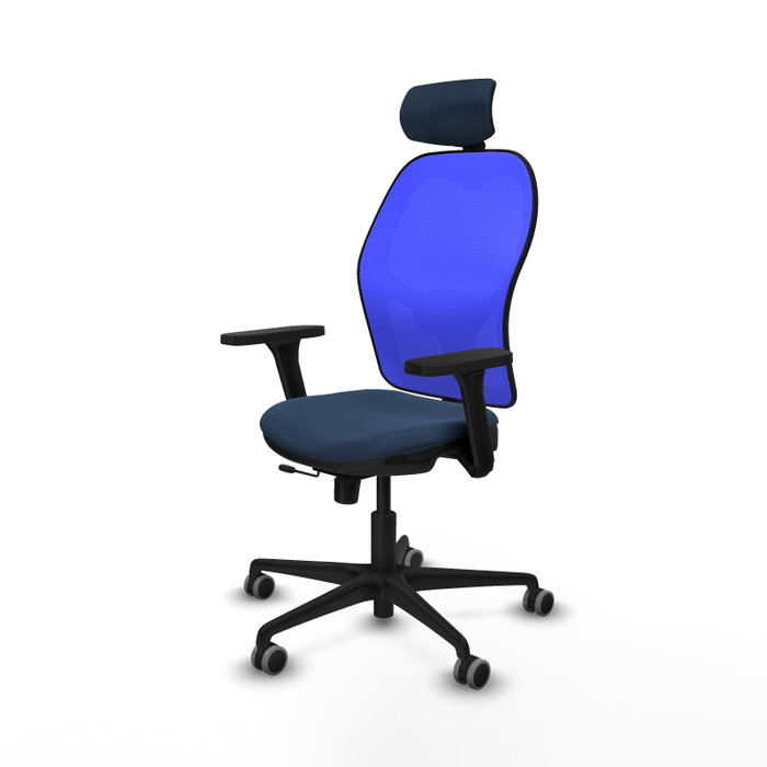 Piqueras y Crespo Chaise de Bureau Jorquera avec Appui-tête et Bras 3D Blue Marine Piqueras y Crespo Chaise de Bureau Jorquera avec Appui-tête et Bras 3D Blue Marine