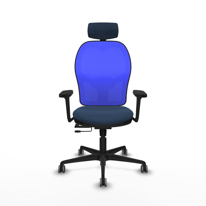 Piqueras y Crespo Chaise de Bureau Jorquera avec Appui-tête et Bras 3D Blue Marine Piqueras y Crespo Chaise de Bureau Jorquera avec Appui-tête et Bras 3D Blue Marine