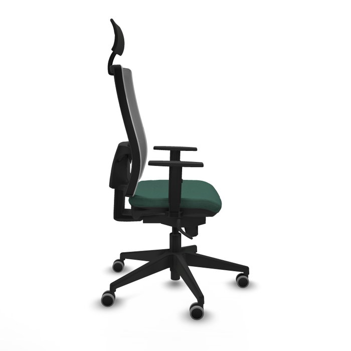 Piqueras y Crespo Chaise de Bureau Horna Vert Bouteille et Gris