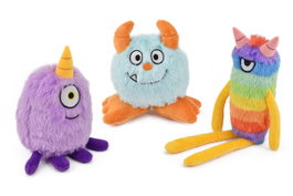 Nayeco Peluche Funny Monsters 3UD, Lot de 3 modèles