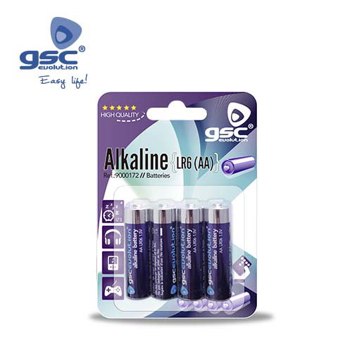 GSC Evolution Pila Alcalina LR6 (AA) Blister 4ud GSC Evolution Pila Alcalina LR6 (AA) Blister 4ud