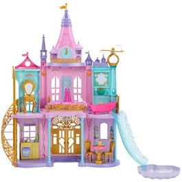 Mattel Disney Princess - Maison de poupée Château Magique Aventures HLW29 avec lumières et sons, 121,9 cm, 10 zones, 25 accessoires, multilingue (3 ans et plus)