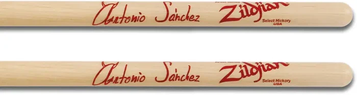Zildjian Baquetas Antonio Sanchez Signature, en noyer américain, longueur 41,27 cm, diamètre 1,39 cm, pointe baril