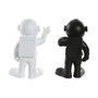 Home ESPRIT Figurine Décorative Astronaute Blanc Noir Doré (2 Unités)