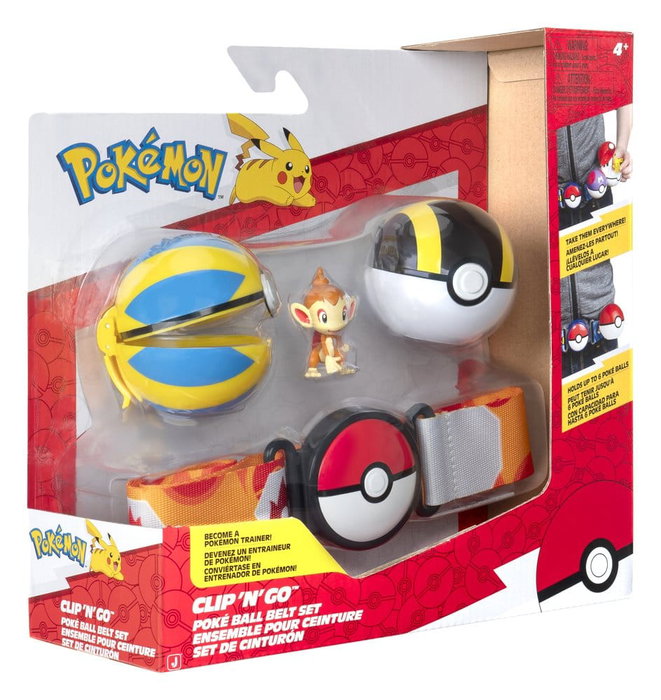 Jazwares Pokémon Clip 'n' Go Set Ceinture figurine d'action Ouisticram