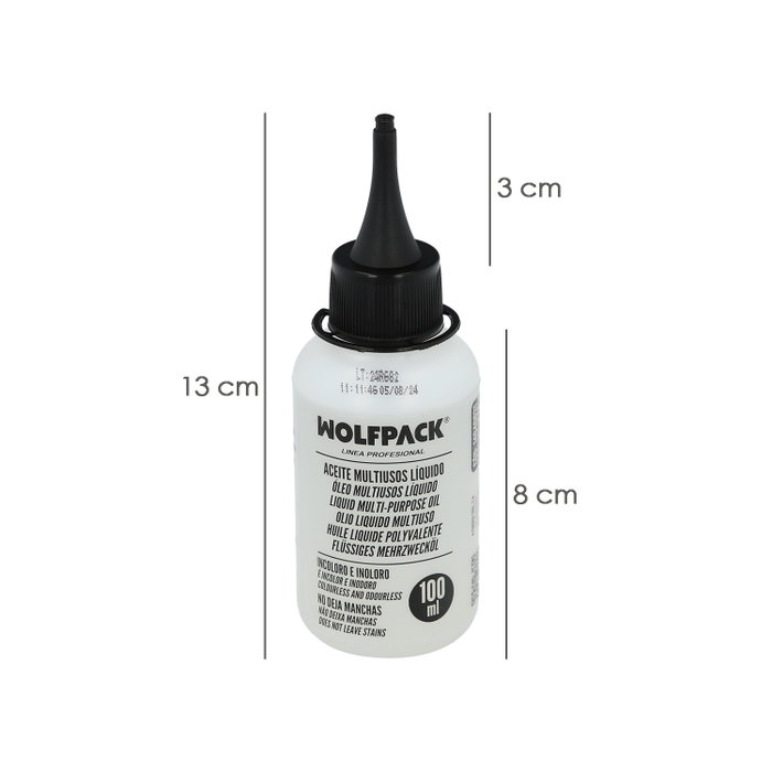 Wolfpack LINEA PROFESIONAL Huile Multiuso Liquide 100 ml