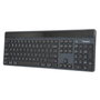 Targus Clavier Écologique avec Récolte d'Énergie Solaire, Bluetooth 5.0, Format Allemand (QWERTZ), Matériaux Recyclés, Protection Antimicrobial