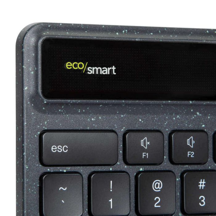 Targus Clavier Écologique avec Récolte d'Énergie Solaire, Bluetooth 5.0, Format Allemand (QWERTZ), Matériaux Recyclés, Protection Antimicrobial